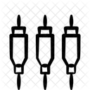 Conectores de vídeo componente  Ícone