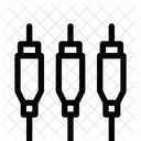 Conectores de vídeo componente  Ícone