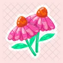 Flower Stickers Blooming Flowers Spring Flowers Icono