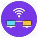 Internet De Computador Dispositivos Conectados Rede Conectada Icon