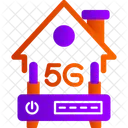 Conexão com a Internet 5G  Ícone