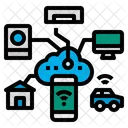 Conexão de nuvem inteligente  Ícone