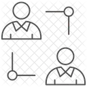 Icone De Conexao De Parceiro Thinline Ícone
