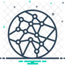Conexao De Rede Rede Fluxo De Trabalho Ícone