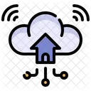 Conexao Em Nuvem Casa Inteligente Armazenamento Em Nuvem Ícone
