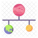Conexão planeta  Ícone