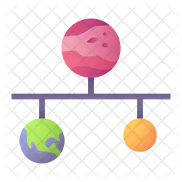 Conexão planeta  Ícone