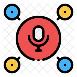 Conexão de podcast  Ícone