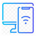 Conexao Remota Dispositivos Responsivos Conexao Wi Fi Ícone