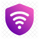 Conexao Segura Wi Fi Sem Fio Ícone