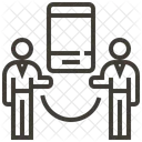 Conexion Personas Smartphone Icono