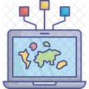 Conexion Ciberespacio Internet Icon