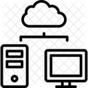 Almacenamiento En La Nube Datos Almacenamiento De Datos Icono