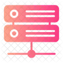Conexion De Base De Datos Red De Servidores Alojamiento De Servidores Icon