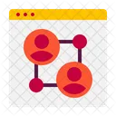 Red Social Conexion Usuarios Icono