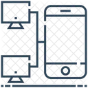 Datos Computadoras Compartir Icono