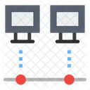 Conexión de computadora  Icono