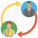 Negocios Conexion Personal Icon