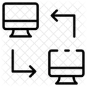 Compartir Pantalla Computadora Pantalla Icono