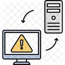 Conexion De Malware Advertencia De Seguridad Alerta Del Sistema Icono