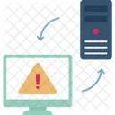Conexion De Malware Advertencia De Seguridad Alerta Del Sistema Icono
