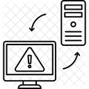 Conexion De Malware Advertencia De Seguridad Alerta Del Sistema Icono