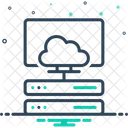 Conexion A La Nube Nube De Servidor Nube De Base De Datos Icono