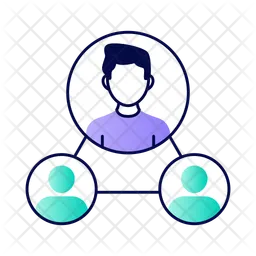 Conexión social Logo Icono
