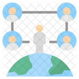 Conexión social  Icono