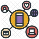 Conexion Social Conectar Red Icono