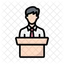 Conference Presentation Formation Icon