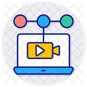 Conference Calling Video Icon