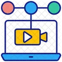 Conference Calling Video Icon