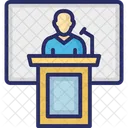 Conference Communication Lecture Icon