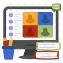 Video Call Conference Call Live Chat Icon
