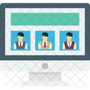 Conference Call Video Call Live Chat Icon