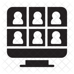 Conference call Icon - Download in Glyph Style
