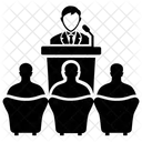Public Speaker Political Leader Speech Icon