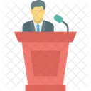 Conference Political Leader Public Speaker Icon