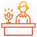 Conference Speaker Talk Icon