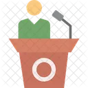 Conference Political Leader Public Speaker Icon