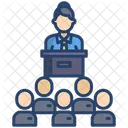 Conference Woman  Icon