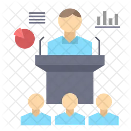 Conferência de negócios  Ícone