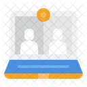 Videollamada Comunicacion Reunion En Linea Icono