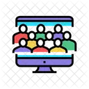 Conferência pública on-line  Ícone