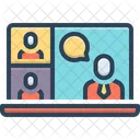 Conferencing Meeting Online Icon