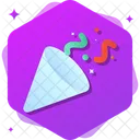 Confetti Celebration Logo Icon