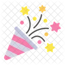 Confetti Celebration Birthday Icon