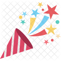 Confetti Cone  Icon