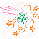 Confetti Star Celebration Party Icon